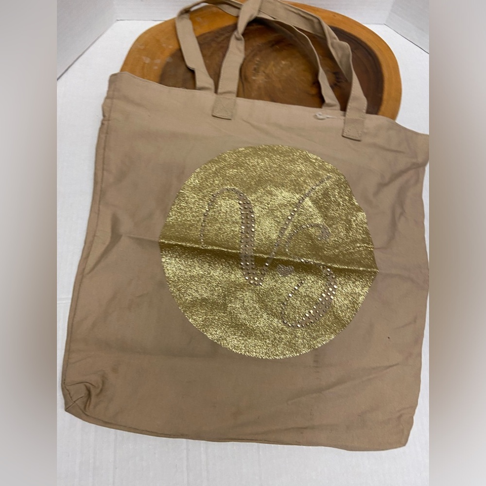 Victorias Secret blinged VS Tan Tote Bag